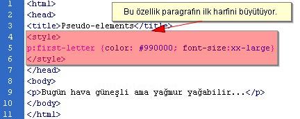 Css 8211; Bazı Stil &Ouml;zellikleri