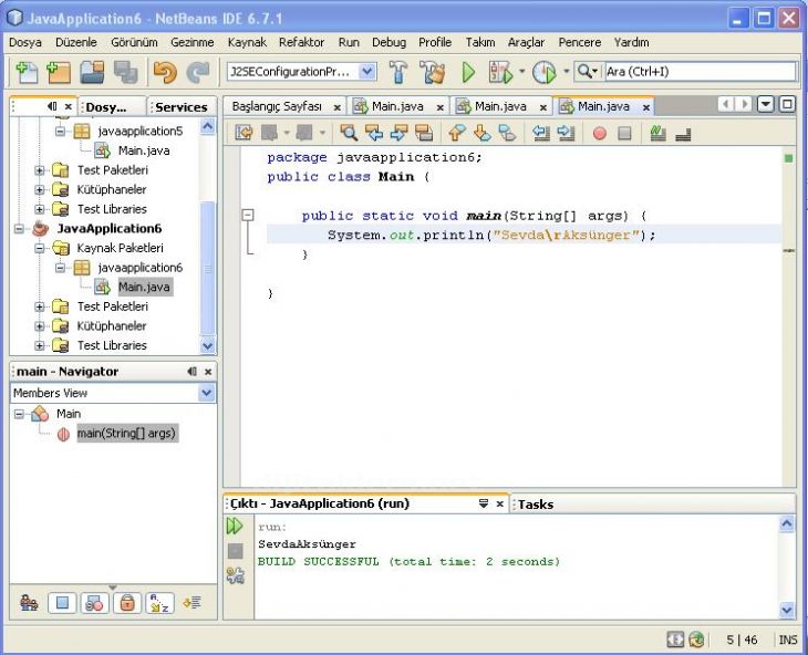 Java Escape Sequence Kullanımları