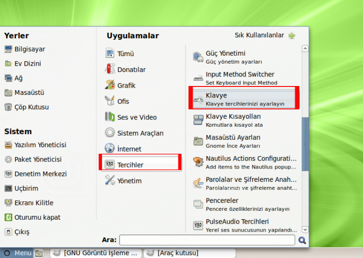 Linux Mint Klavye Düzenini DeğiştirmeTürkçe F Klavye Yapma