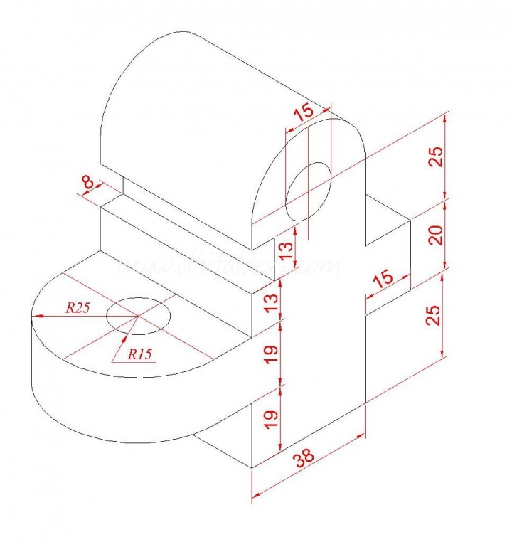 İzometric Şekil Çizimi 9