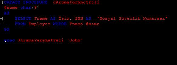 Store Procedure Nedir, Nasıl Kullanılır?